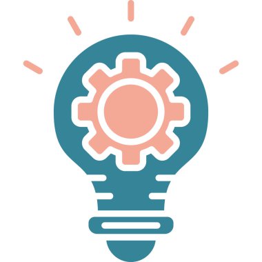 Ampul. Web simgesi basit illüstrasyon