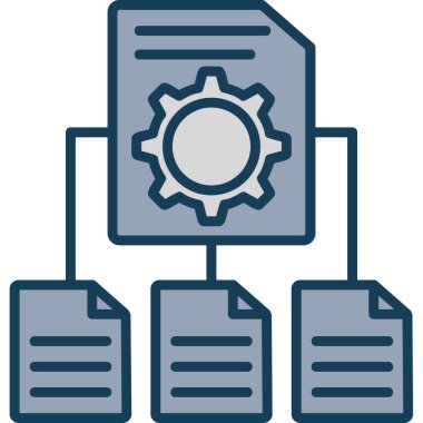 dosya klasör simgesi. vektör çizim