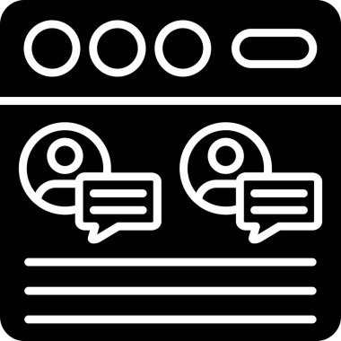 ileti simgesi, vektör illüstrasyonu