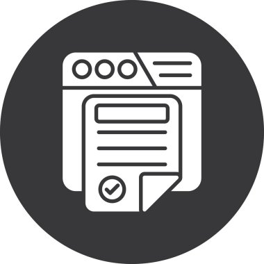 Dosya simgesinin vektör illüstrasyonu