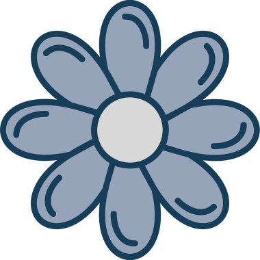 Çiçek. Web simgesi basit tasarım