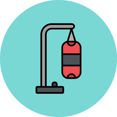 Yangın söndürücüsü. Web simgesi vektör illüstrasyonu