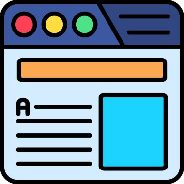 Reklamcılık reklam simgesi - ana hatları - biçiminde