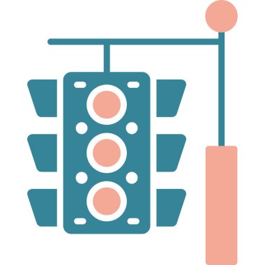 Araba simgesinin vektör illüstrasyonu