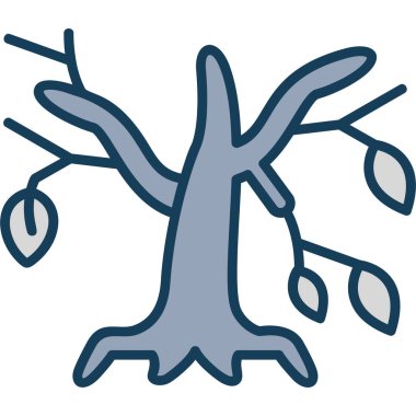 şubeler simge vektör illüstrasyonu