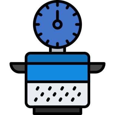 Mutfak. Web simgesi basit illüstrasyon