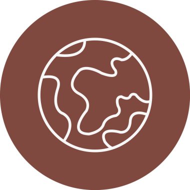 Yeryüzü ikonu vektör illüstrasyonuName