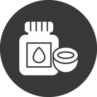 yağ ikonu vektör illüstrasyonu