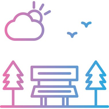 ağaç simgesi vektör illüstrasyonu