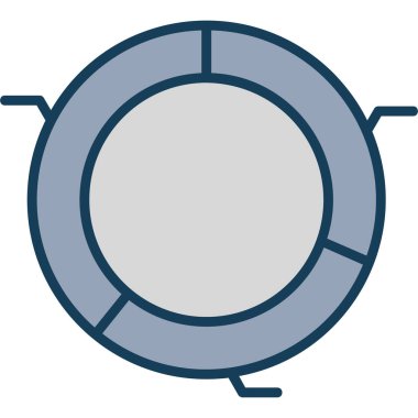 Bir can simidinin vektör illüstrasyonu