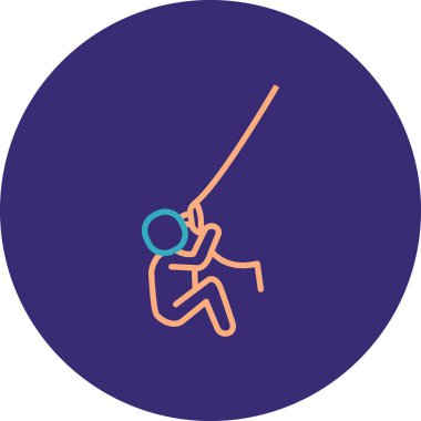 Bir ip simgesinin vektör illüstrasyonu