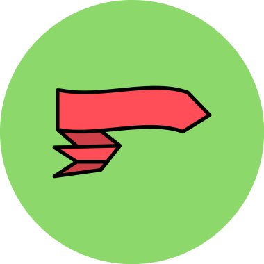 Kırmızı bir kalemin vektör çizimi