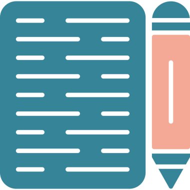 Not defteri. Web simgesi basit illüstrasyon