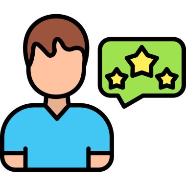 Sohbet vektörü simgesi modern basit vektör illüstrasyonu