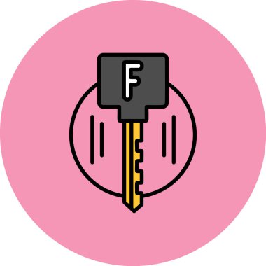 Anahtar. Web simgesi basit illüstrasyon