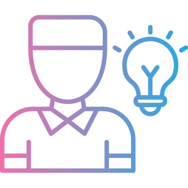 yaratıcı fikir simgesi, vektör illüstrasyonu