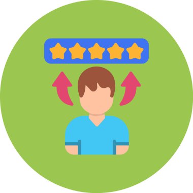 Müşteri denetleme vektör simgesi