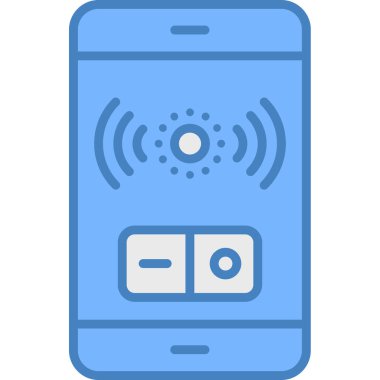 cep telefonu ikonu vektör illüstrasyonu