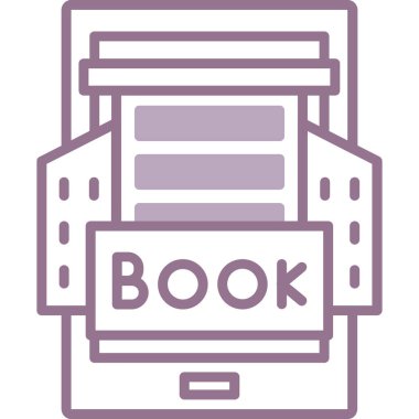 Kitap. Web simgesi basit tasarım