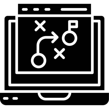 İş stratejisi vektör simgesi