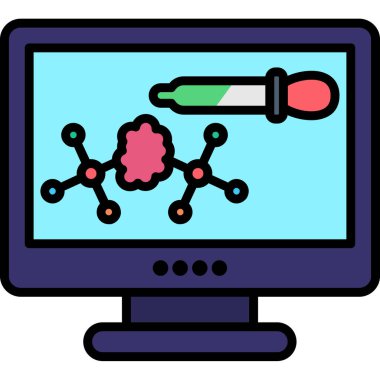 bilgisayar simgesi vektör illüstrasyonu
