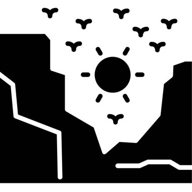 Bir şehir simgesinin vektör illüstrasyonu