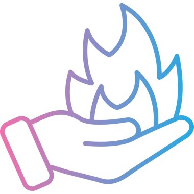 Yanan ateş. Basit tasarım