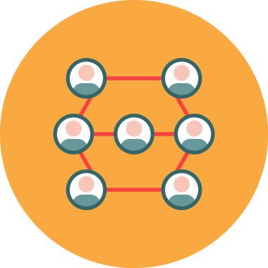 İş ağ renkli vektör simgesi