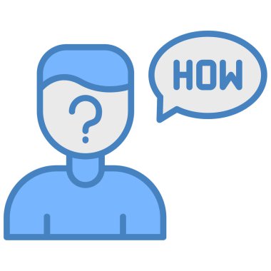 soru işareti vektör çizim tasarımı ile konuşma balonu