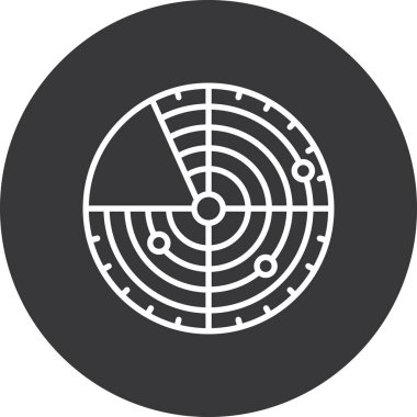 Pusula. Web simgesi basit illüstrasyon