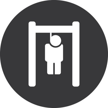 Bir salıncak simgesinin vektör illüstrasyonu