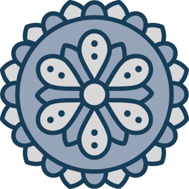 Çiçek. Web simgesi basit illüstrasyon