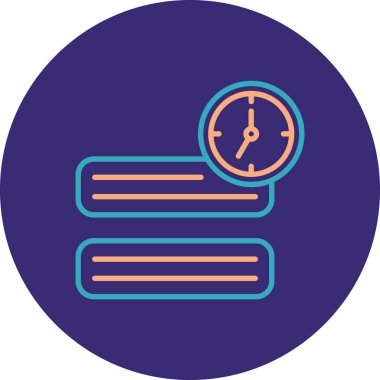 Saat simgesinin vektör illüstrasyonu