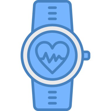 akıllı saat simge vektör illüstrasyonu