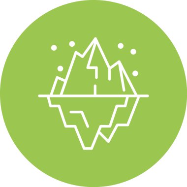 ekoloji çevre simgesi ana hat biçiminde