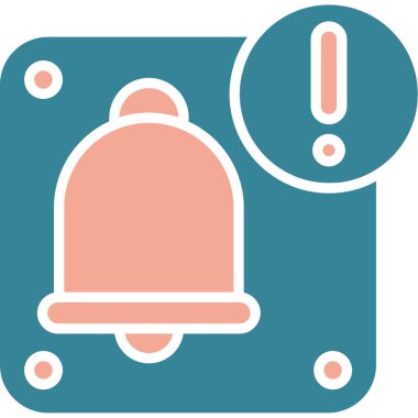 Uyarı çanı simgesi ana hat biçiminde