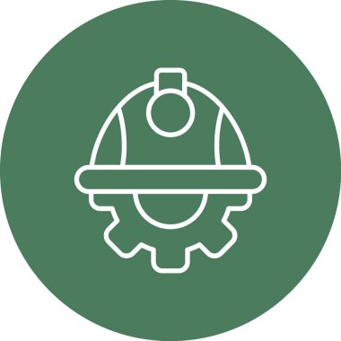 Miğfer. Web simgesi basit illüstrasyon