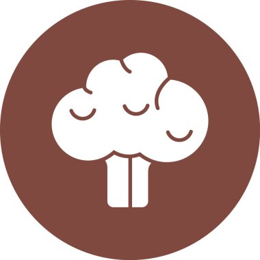 Orman ikonu vektör illüstrasyonu