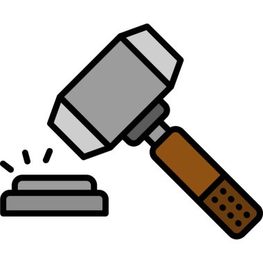 Çekiç ve çivi çizimi