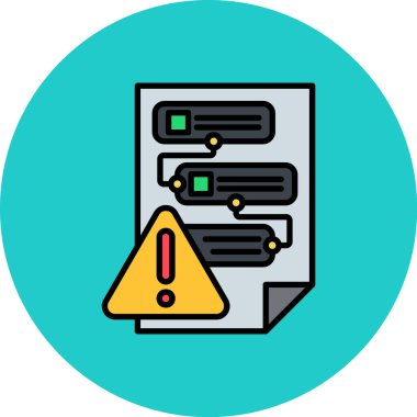 hata sunucu simgesi. Web için sunucu vektör simgelerinin özet çizimi