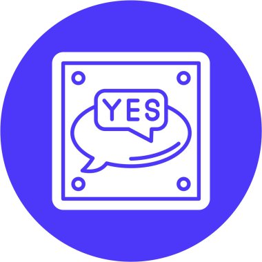 yes icon vector illustration