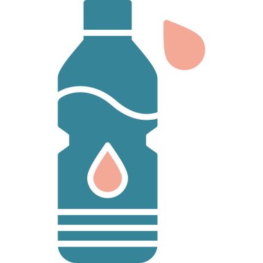 su şişesi simge vektör çizim