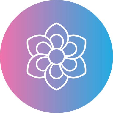 Çiçek. Web simgesi basit tasarım