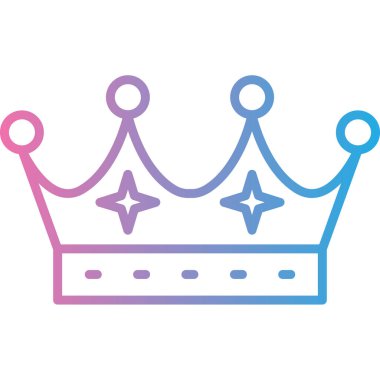 taç simgesi vektör illüstrasyonu