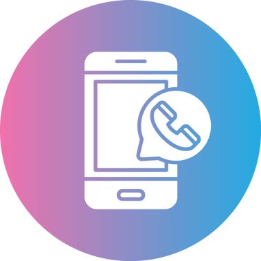 Telefon simgesi vektör illüstrasyonu