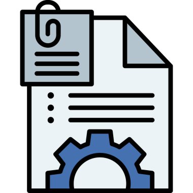 Dosya. Web simgesi basit illüstrasyon