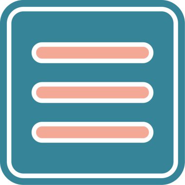 belge web simgesi, basit vektör illüstrasyonu