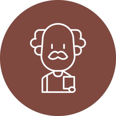 avatar male icon, vector illustration