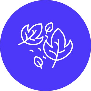 Bir bitki simgesinin vektör illüstrasyonu