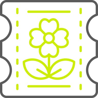 güzel çiçek vektör illüstrasyonu